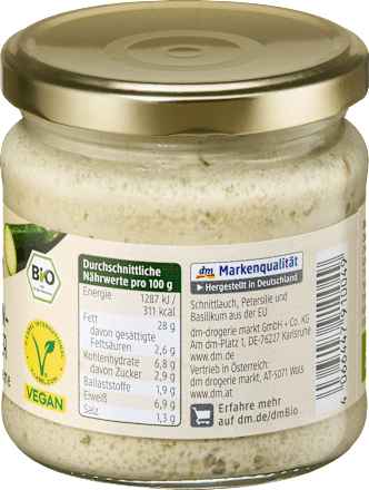 Crema salata BIO alle erbe aromatiche del giardino dmBio