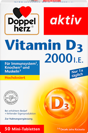 Vitamin D3 2000 I.E. Tabletten 50 St Doppelherz