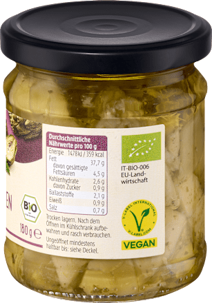 Anghinare, cu ierburi aromatice în ulei dmBio