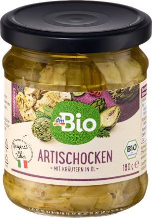 Carciofi bio sott'olio alle erbe dmBio