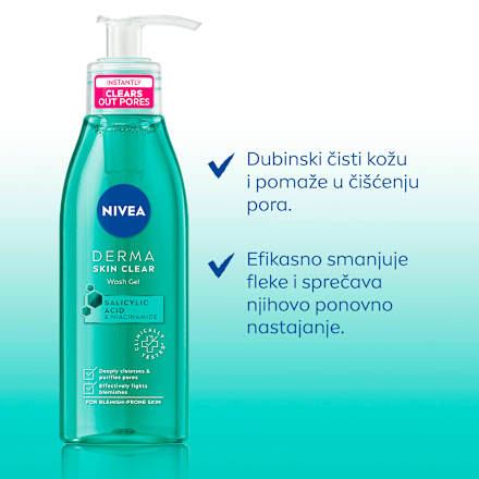 Derma Skin Clear gel za čišćenje lica NIVEA