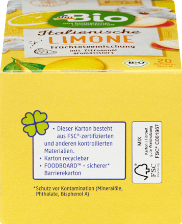 Био чай Италиански лимон (20x2g) dmBio