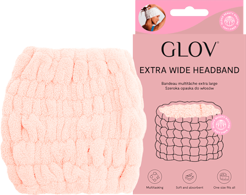 Opaska do włosów szeroka Pink GLOV