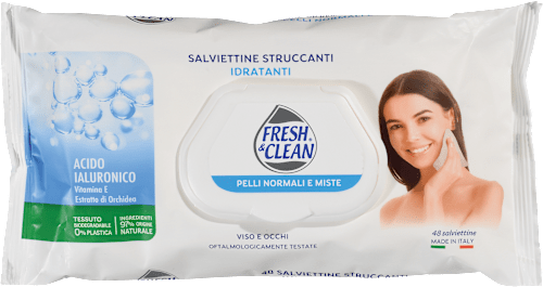 Robčki za odstranjevanje ličil s hialuronsko kislino Fresh&Clean