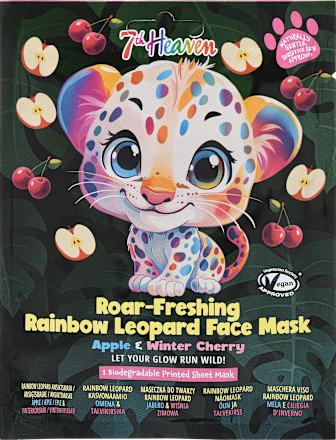 textilní pleťová maska Rainbow Leopard 7th Heaven
