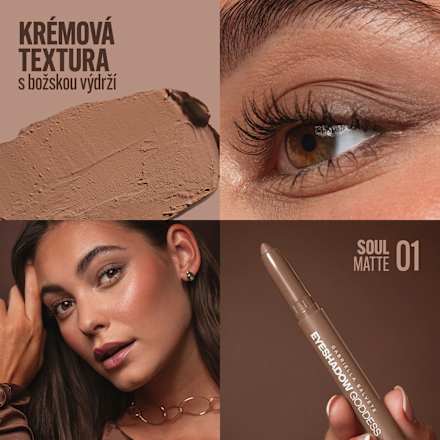 oční stíny v tužce Goddess Matte 01 Soul GABRIELLA SALVETE