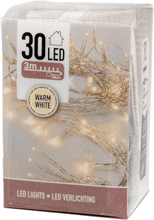 Ghirlandă cu lumini albe 30 LED  KOOPMAN