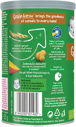 Chrupki kukurydziano-owsiane mango, banan, po 12. miesiącu Gerber Organic