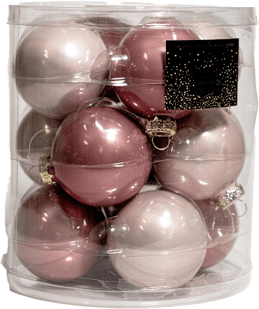 Set globuri roz pentru Crăciun KOOPMAN