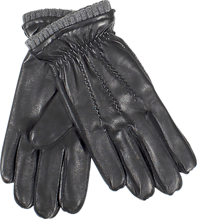 Kožne rukavice za muškarce, vel. M, 1 par - Black PURSET