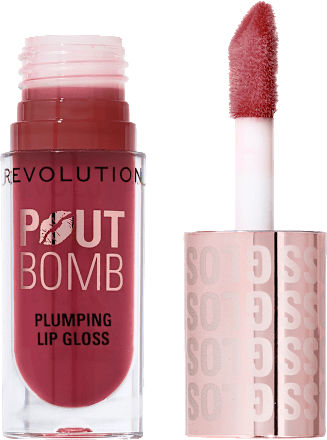 Pout Bomb gloss Rosewood Rose Pink REVOLUTION