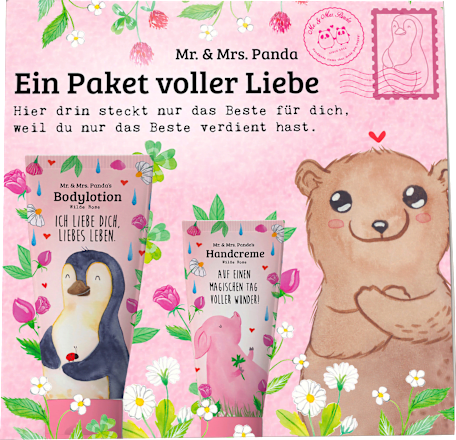 Geschenkset "Ein Paket voller Liebe" 2tlg Mr. & Mrs. Panda