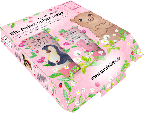 Geschenkset "Ein Paket voller Liebe" 2tlg Mr. & Mrs. Panda