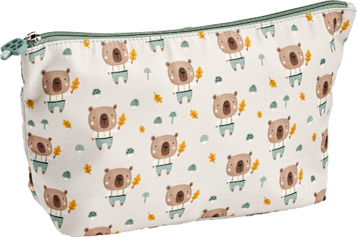 Kulturbeutel Kinder beige Bär Vito & Joe
