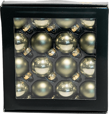 Set globuri verzi din sticlă pentru Crăciun OTHMAR DECORATIONS