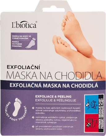 maska na nohy exfoliační L'biotica
