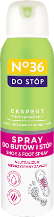 Spray do stóp i butów z naturalnymi olejami neutralizujący nieprzyjemny zapach No36