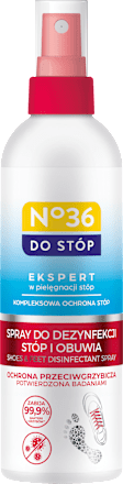 Spray do dezynfekcji stóp i butów ochrona przeciwgrzybicza No36