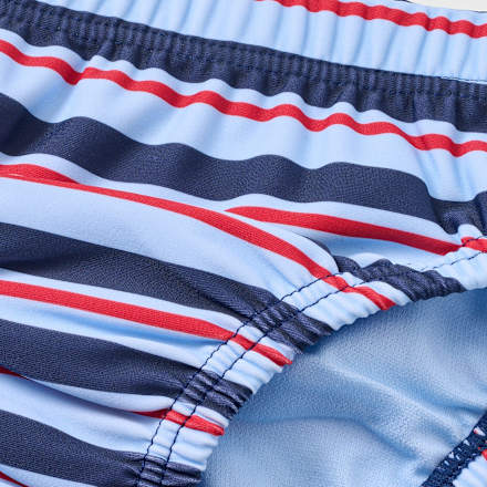 Schwimmwindel mit Streifen-Muster, blau, Gr. 86/92 PUSBLU