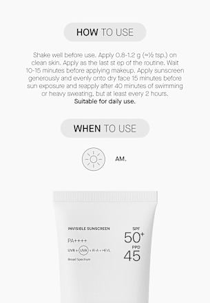 Sonnencreme Gesicht Invisible LSF 50+ Transparent Lab