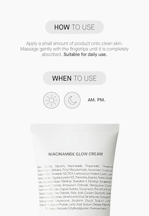 Gesichtscreme Glow Niacinamide Transparent Lab