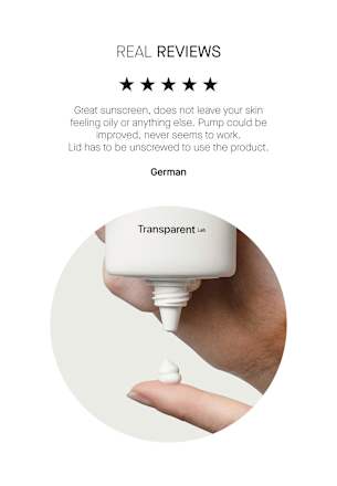 Sonnencreme Gesicht Lightweight LSF 50+ Transparent Lab