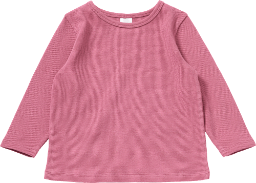 Langarmshirt mit Waffel-Struktur, rosa, Gr. 128 ALANA
