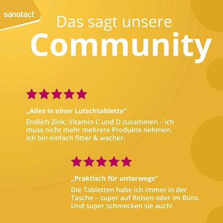 Zink + C + D Lutschtabletten 20 St. sanotact