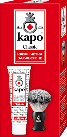 Комплект Крем за бръснене + четка каро