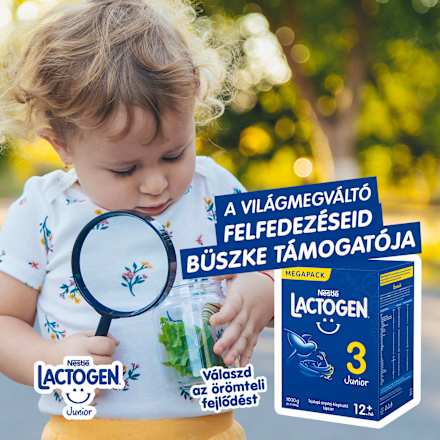 LACTOGEN 3 JUNIOR Tejalapú anyatej-kiegészítő tápszer 12.hó+ Nestlé