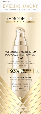Kofeinowy mezo-krem pod oczy i na powieki 3w1 d’Aury EVELINE COSMETICS