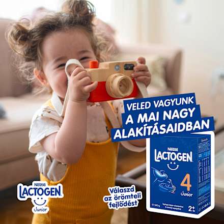 LACTOGEN 4 JUNIOR Tejalapú italpor vitaminokkal és ásványi anyagokkal 2év+ Nestlé