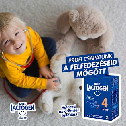 LACTOGEN 4 JUNIOR Tejalapú italpor vitaminokkal és ásványi anyagokkal 2év+ Nestlé