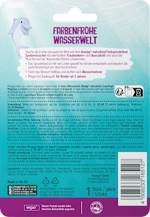 Badezusatz Zaubermuschgel Farbsprudelbad Kneipp Naturkind