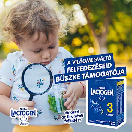LACTOGEN 3 JUNIOR Tejalapú anyatej-kiegészítő tápszer 12.hó+  Nestlé