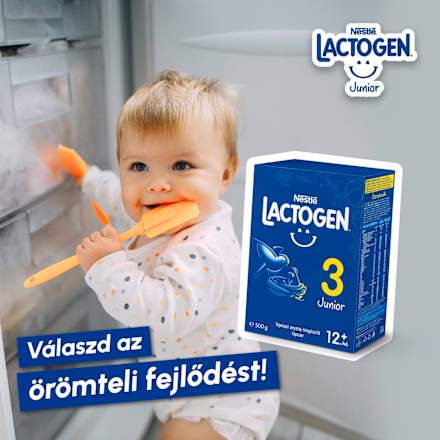 LACTOGEN 3 JUNIOR Tejalapú anyatej-kiegészítő tápszer 12.hó+  Nestlé