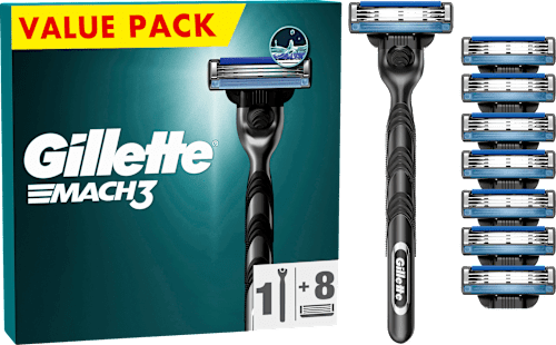 Rasierer, Mach3 Vorteilspack  Gillette