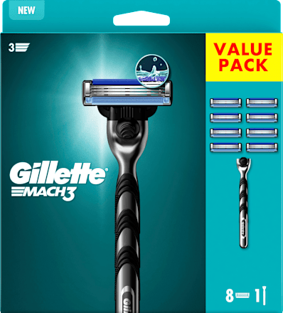 Rasierer, Mach3 Vorteilspack  Gillette
