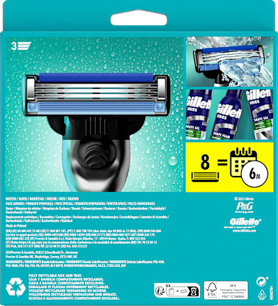 Rasierer, Mach3 Vorteilspack  Gillette