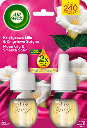 Пълнител за ароматизатор лунна лилия и сатен, (2x19 ml) AIR WICK