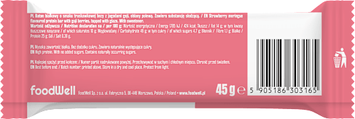 Baton proteinowy Crunchy Truskawkowa Beza Purella