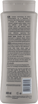 RZEPA szampon wzmacniający do włosów przetłuszczających się   JOANNA