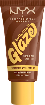 make-up buttermelt Glaze SPF30, odstín 08 Nutmeg Butta NYX PROFESSIONAL MAKEUP