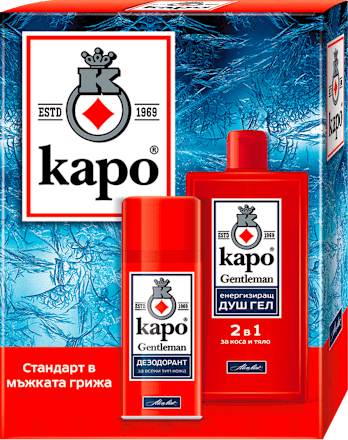 Подаръчен комплект Gentleman Душ гел и део спрей каро