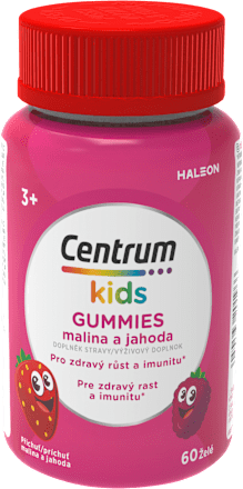 gummies s příchutí malina a jahoda Centrum kids