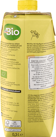 Sok od jabuke i grožđa s negaziranom vodom i ekstraktom komorača dmBio