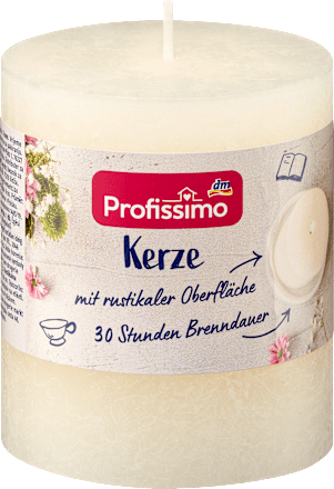 Stumpenkerze elfenbein 80/68 m Profissimo