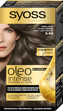 Boja za kosu- 5-54 Ashy Light Brown syoss Oleo Intense