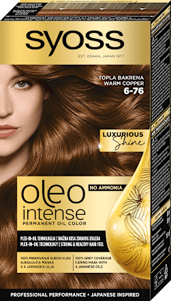 Boja za kosu - 6-76 toplo bakarna  syoss Oleo Intense