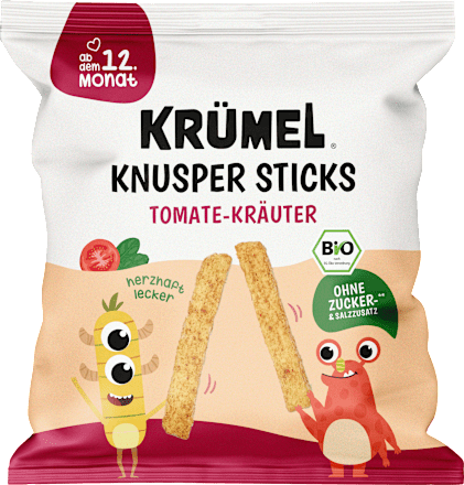 Knabbergebäck Knusper Sticks Tomate-Kräuter ab dem 12. Monat KRÜMEL